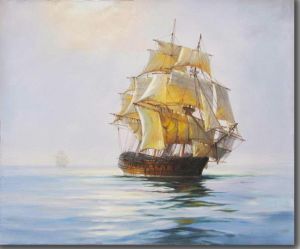 300x249 China Classical Sailing Ship On Canvas Painting - Galleon Ship Painting