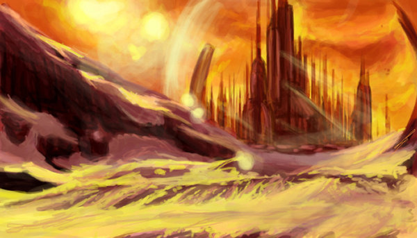 600x343 Gallifrey By Syccas - Gallifrey Painting