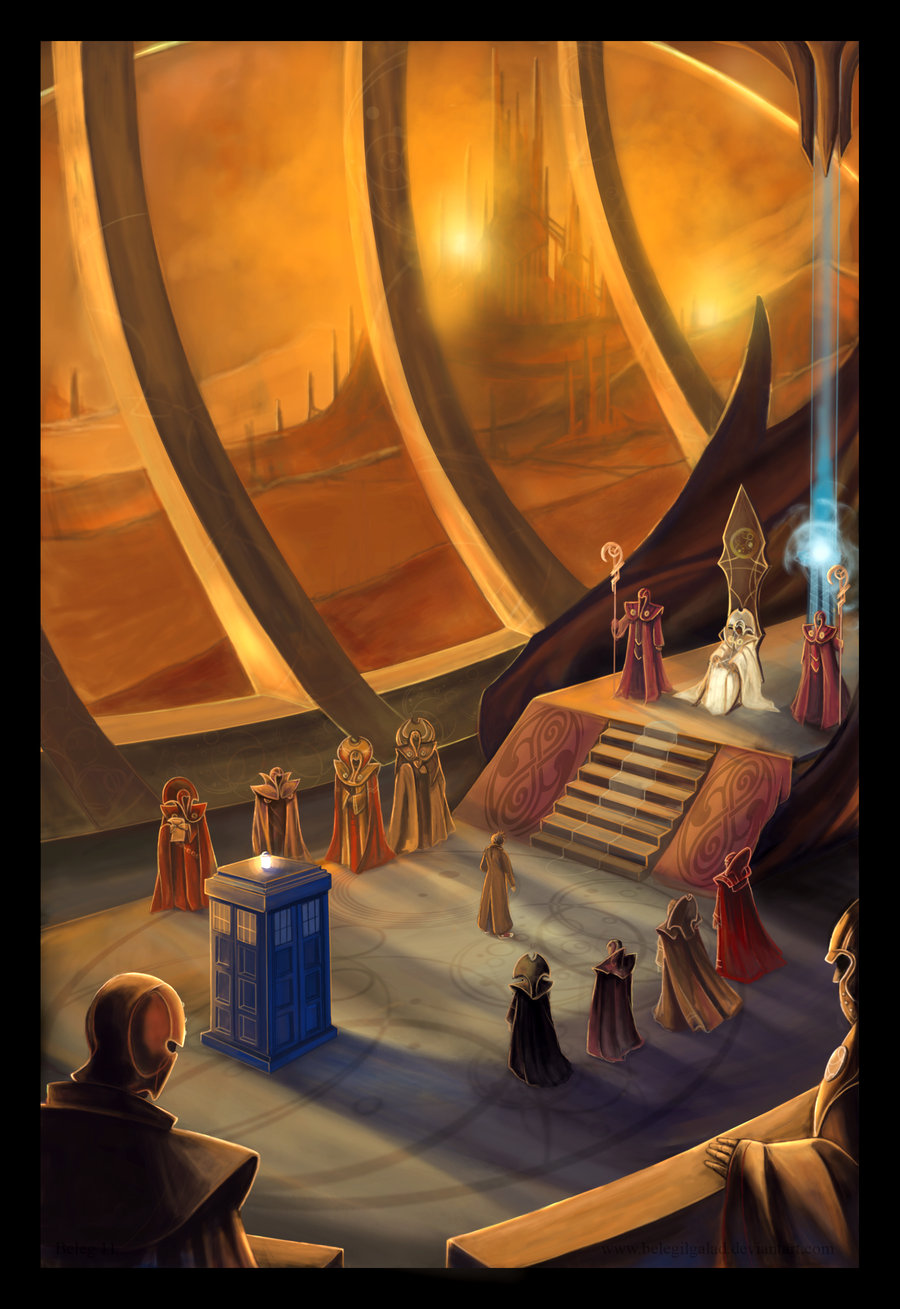 900x1309 High Council Of Gallifrey By Belegilgalad - Gallifrey Painting