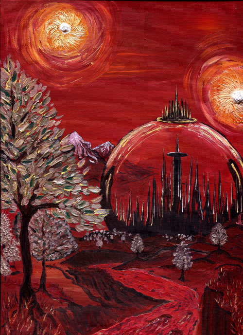 500x688credible Oil Painting Of Gallifrey By Jolly Whispers - Gallifrey Painting