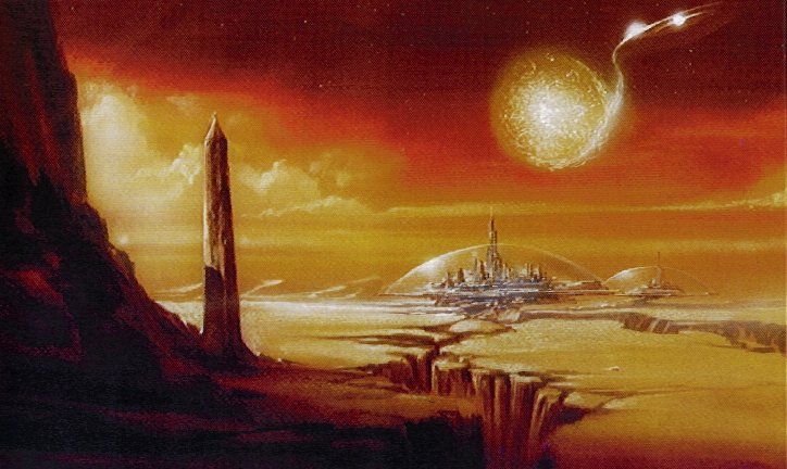 724x432 The Planet Of Gallifrey. Notice The Two Domed Cities. Ltltlt - Gallifrey Painting