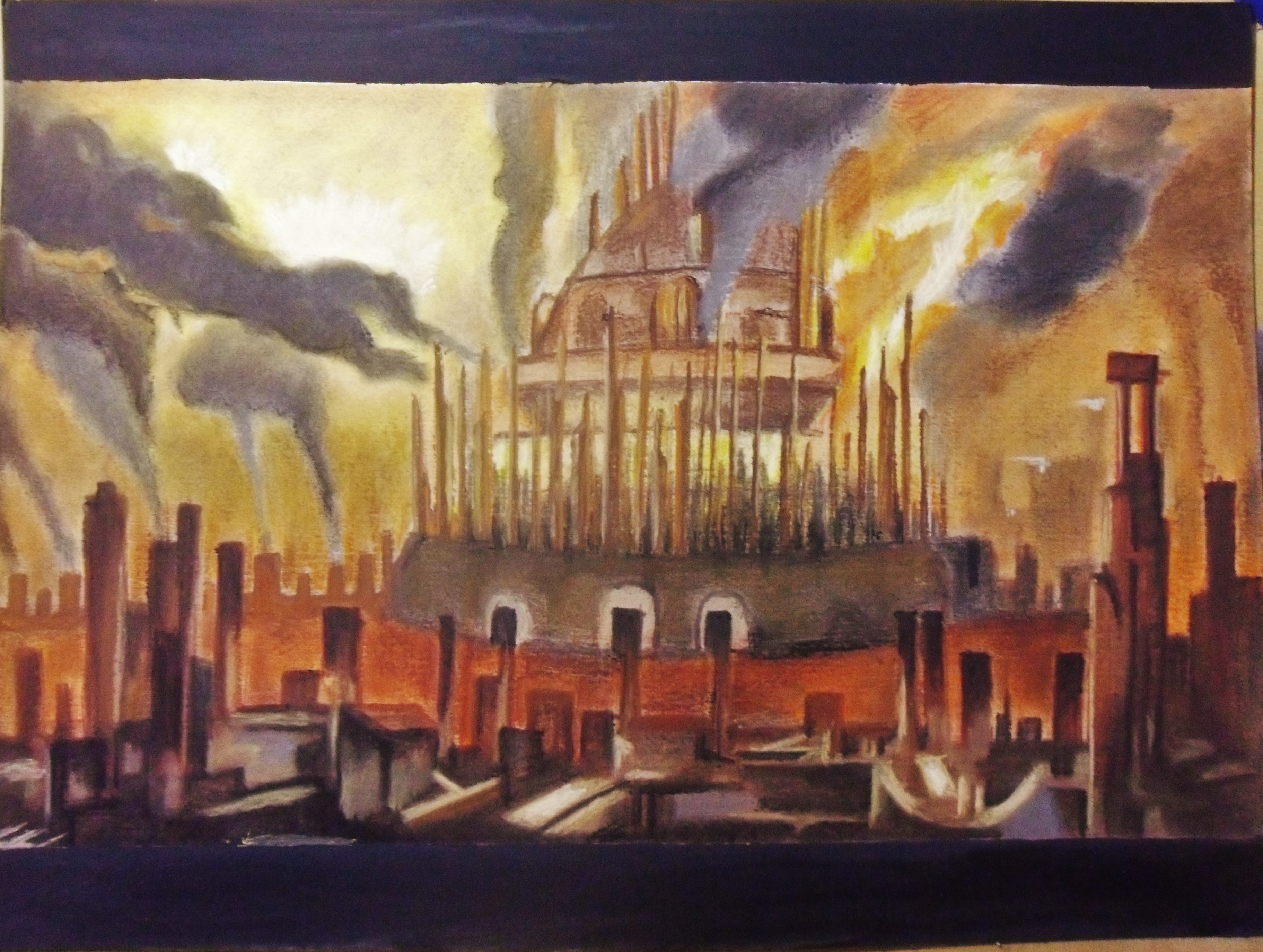 3645x2749 Doctor Who Gallifrey Falls No More - Gallifrey Painting