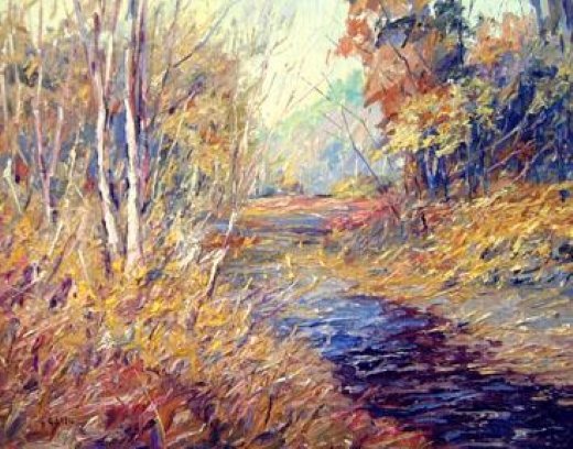 520x408 George Gallo Almost Autumn Painting 12339oil Paintings.biz - Gallo Painting