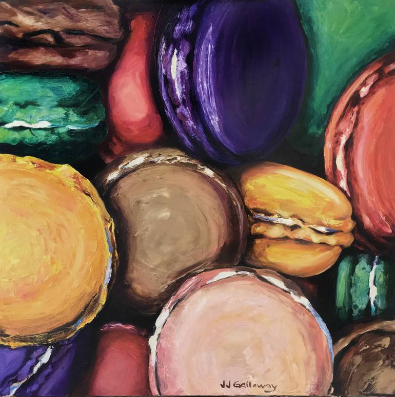 770x775 Saatchi Art Macaroons Painting By Jj Galloway - Galloway Painting