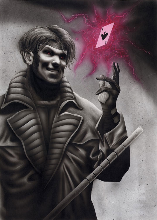 537x750 Index Of Comicig - Gambit Painting