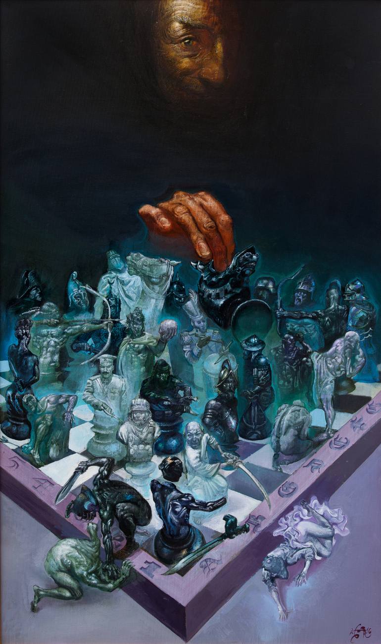 770x1299 Saatchi Art Gambit Painting By Boyan Yanev - Gambit Painting