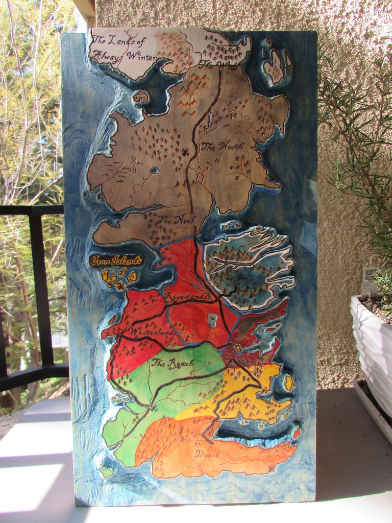 768x1024 Game Of Thrones Painted Table 3d Map 7 Steps (With Pictures) - Game Of Thrones Map Painting