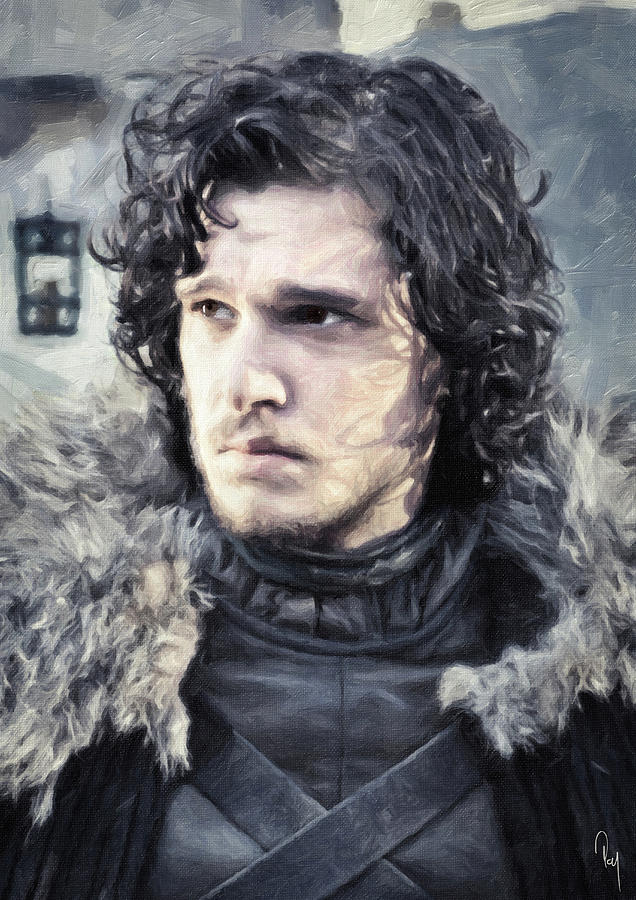 636x900 Jon Snow - Game Of Thrones Painting