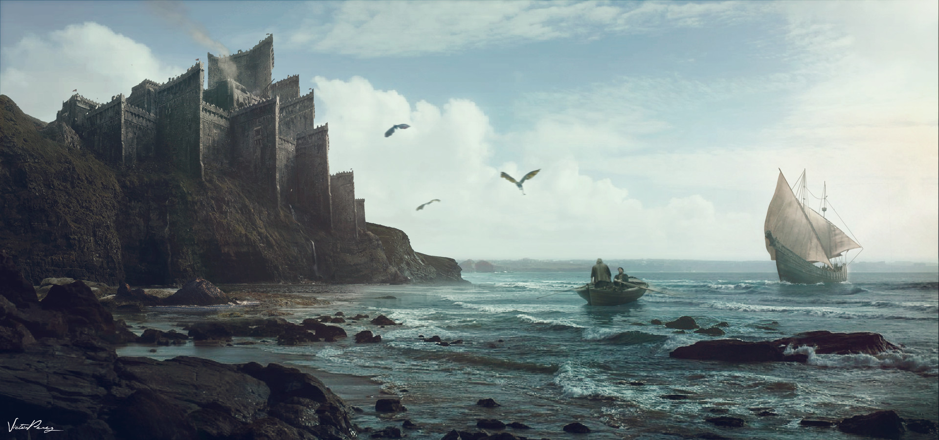 1920x900 Artstation - Game Of Thrones Painting