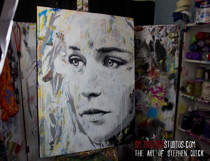 700x537 Daenerys Painting Game Of Thrones Art By Stephen Quick - Game Of Thrones Painting