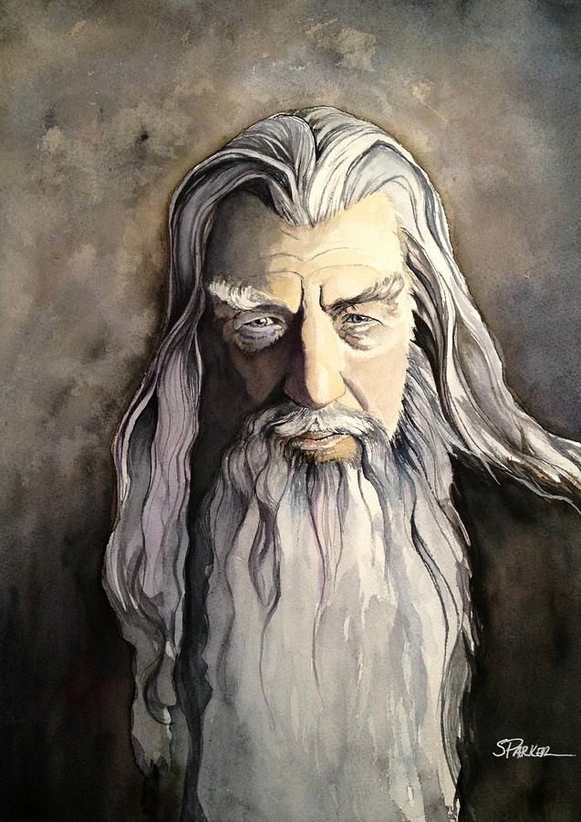 637x900 Gandalf Painting By Scott Parker - Gandalf Painting