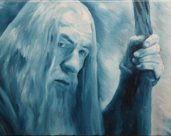 340x270 Gandalf Painting Etsy - Gandalf Painting