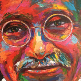270x270 Gandhi By Keith O'Connor, 2017 Painting Artsper (150469) - Gandhi Painting