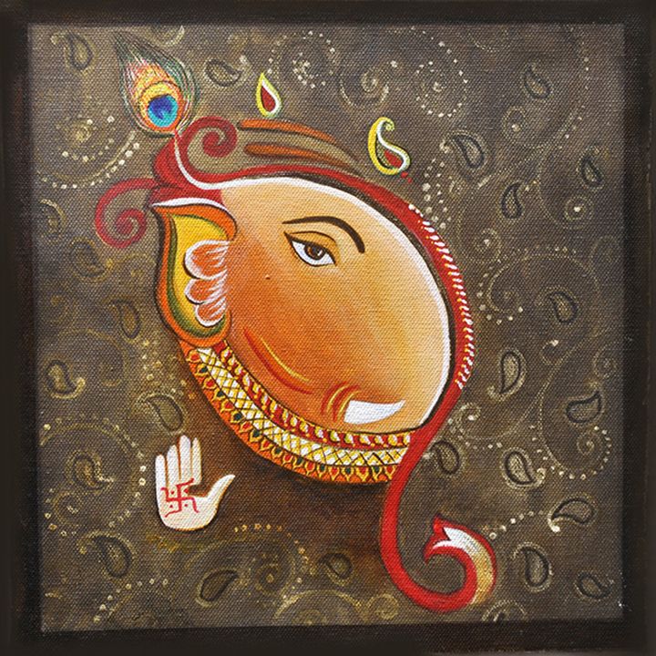 720x720 Vinayaka - Ganesh Ji Painting