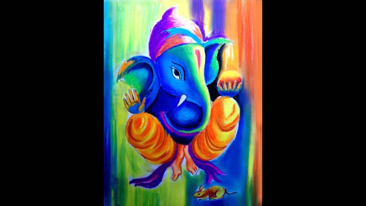 1280x720 How To Draw Lord Ganesha Step By Step Techniques - Ganesh Oil Painting