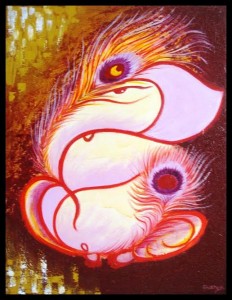 232x300 Ganesh Painting Exhibition By Png Amp Sons - Ganesh Painting