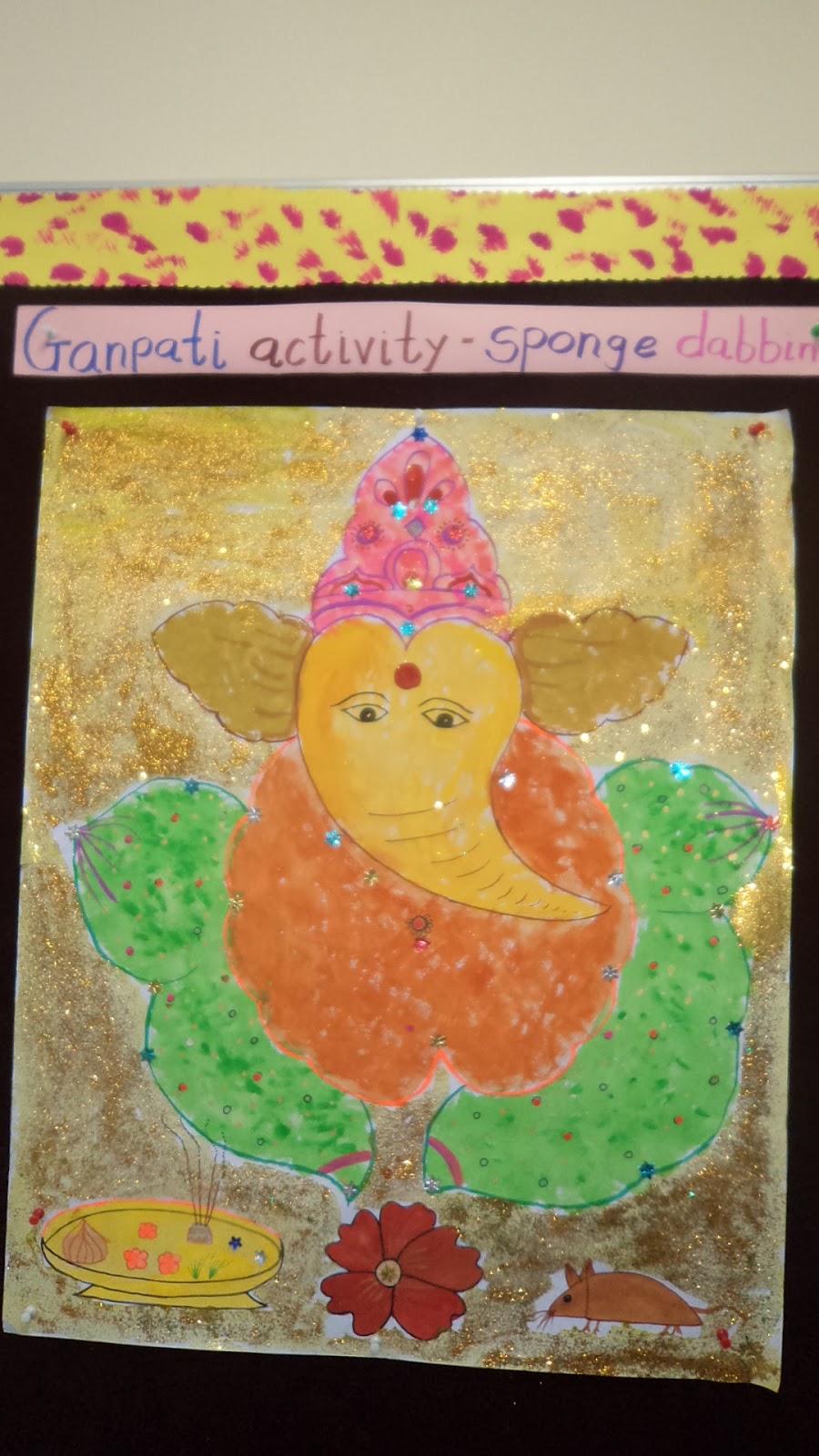 900x1600 Activity On Ganpati ( Preprimary ) Giis Chinchwad Pune - Ganesh Painting For Kids