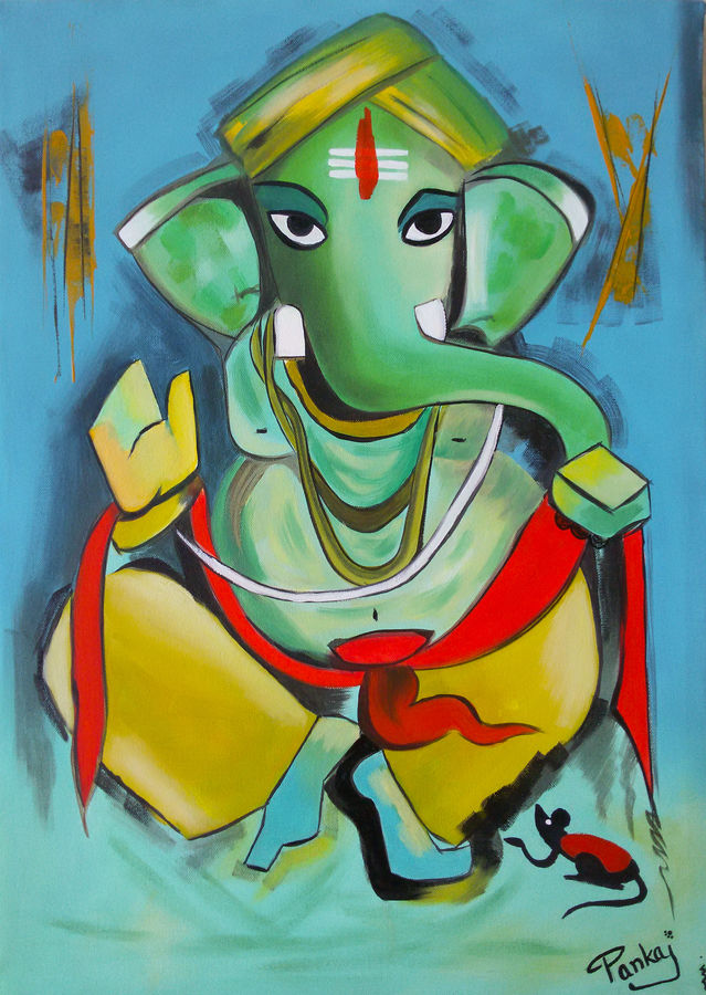 Ganesh Painting For Kids at Explore collection of