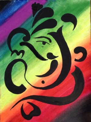 300x401 Paintings - Ganesh Painting For Kids