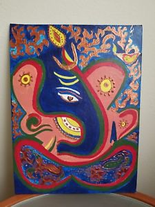 225x300 Lord Ganesh Painting Ebay - Ganesh Painting Images