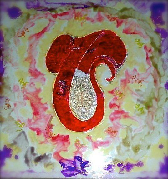 537x573 Modern Ganesh Painting By Poornima Ravi - Ganesh Painting Modern