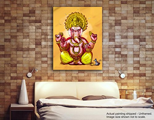 500x389 Tamatina Canvas Paintings - Ganesh Painting Modern