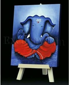 236x291 659 Best Ganesh Images On Ganesha Art, Hindu Art - Ganesh Painting Wall Canvas
