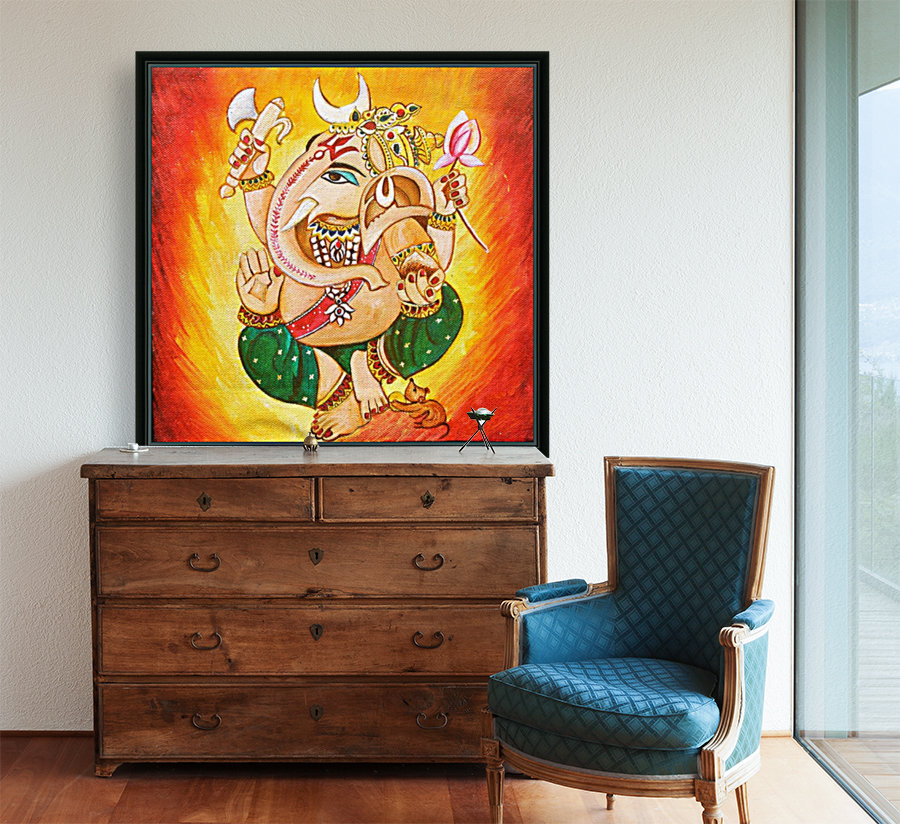900x824 Lord Ganesha Ganpati - Ganesha Art Painting