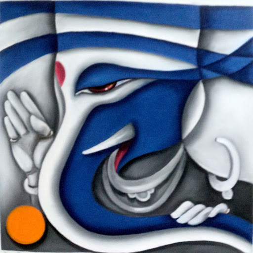 512x512 Paintings, Paintingsetc - Ganesha Art Painting