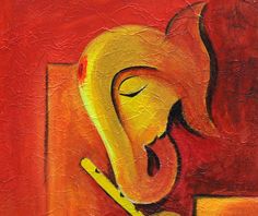 236x198 Ganesha Paintings - Ganesha Oil Painting On Canvas