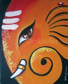 236x292 Lord Ganesha - Ganesha Painting On Canvas
