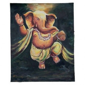 300x300 Paintings - Ganesha Painting On Canvas