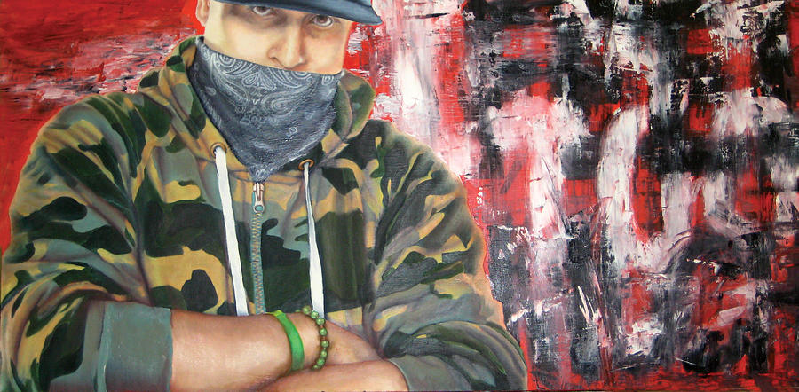 900x442 Gangster Emotions Painting By Jason Pickens - Gangster Painting
