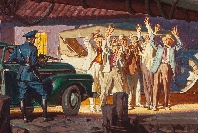 765x516 Gurney Journey Cornwell's Gangsters - Gangster Painting