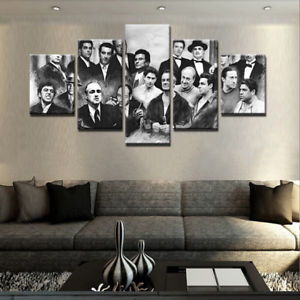 300x300 5pcs Goodfellas Gangster Painting Print Modern Canvas Wall Art - Gangster Painting