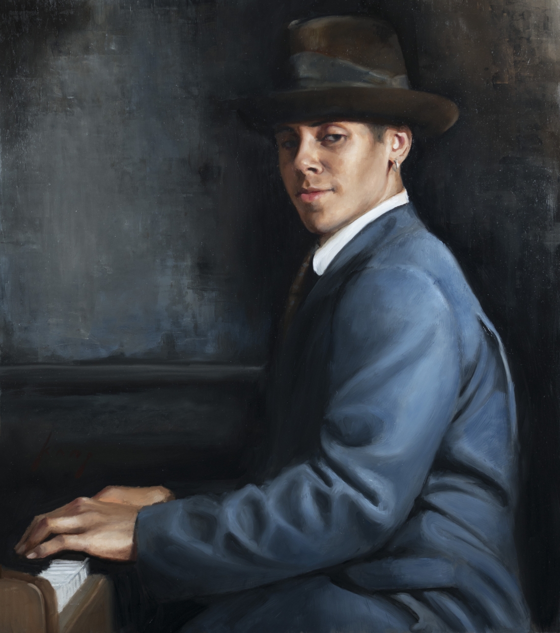 1100x1244 Vincent Kamp's Intense And Cinematic Paintings Inspired By Classic - Gangster Painting