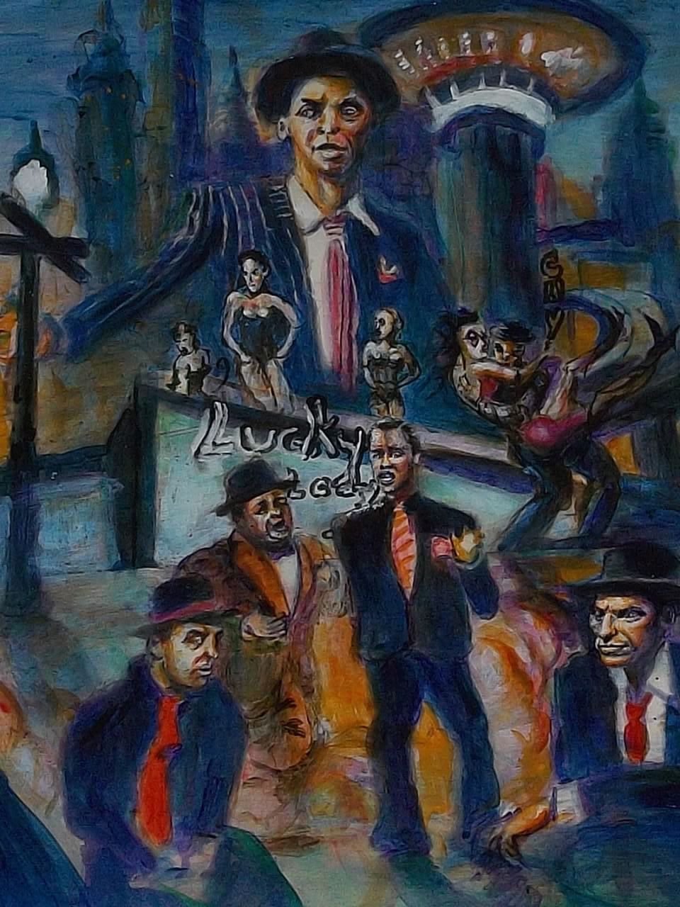 960x1280 American Gangster Opus 12 Acrylics On 18 X 24 Memoirable Film - Gangster Painting
