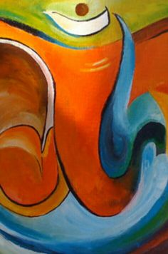 236x356 Art Factory Ganesha Canvas Painting Lord - Ganpati Canvas Painting