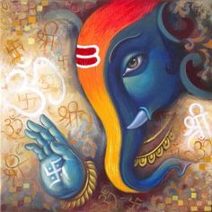 Ganpati Painting at PaintingValley.com | Explore collection of Ganpati ...