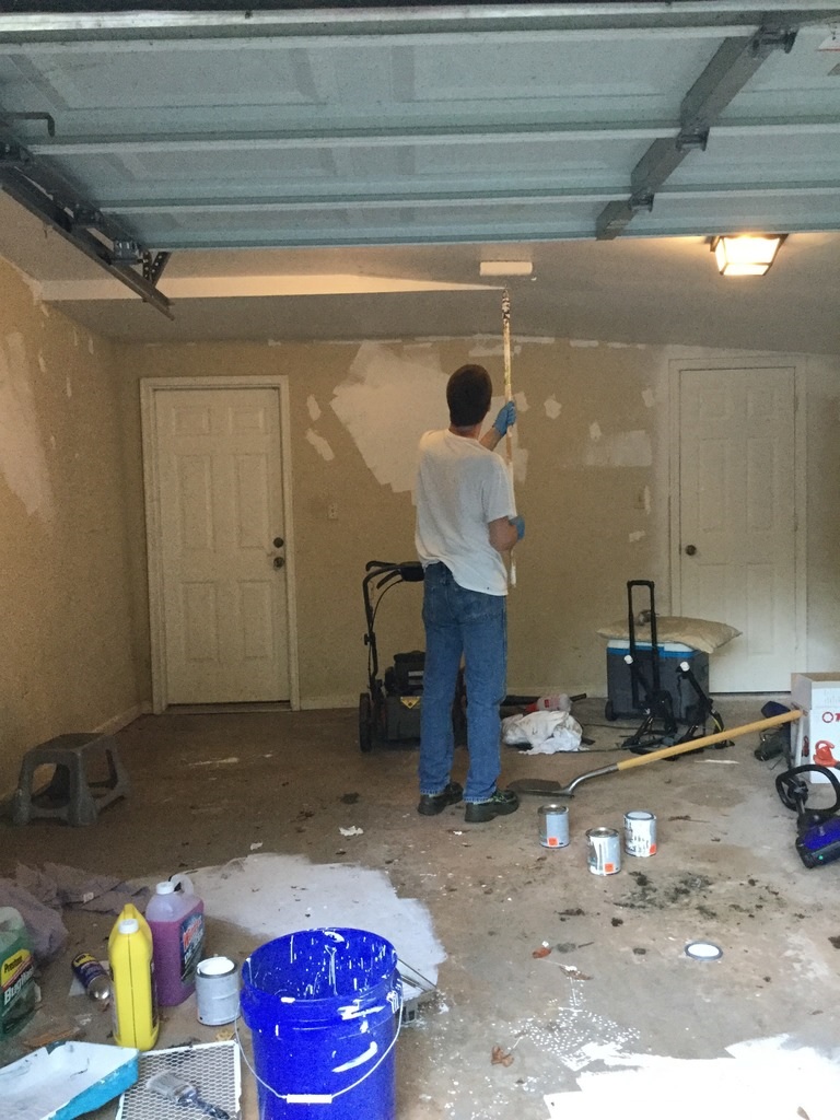 768x1024 Neko Random Painting The Garage Ceiling - Garage Painting