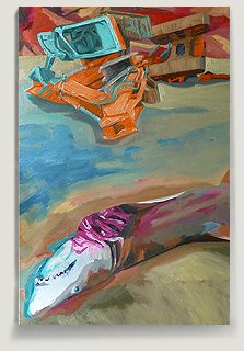 223x320 Garbage Paintings By New York Painter Kellyanne Hanrahan - Garbage Painting