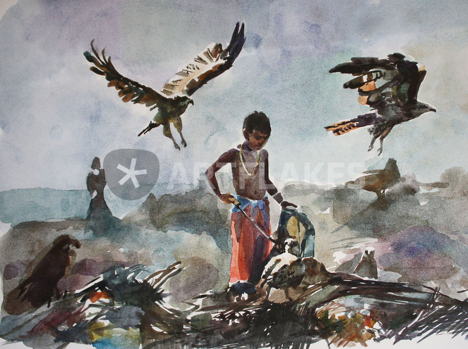 950x709 Garbage Painting Art Prints And Posters By Ag - Garbage Painting