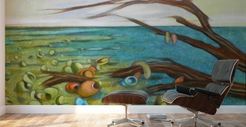 818x424 Landscape With Garbage - Garbage Painting