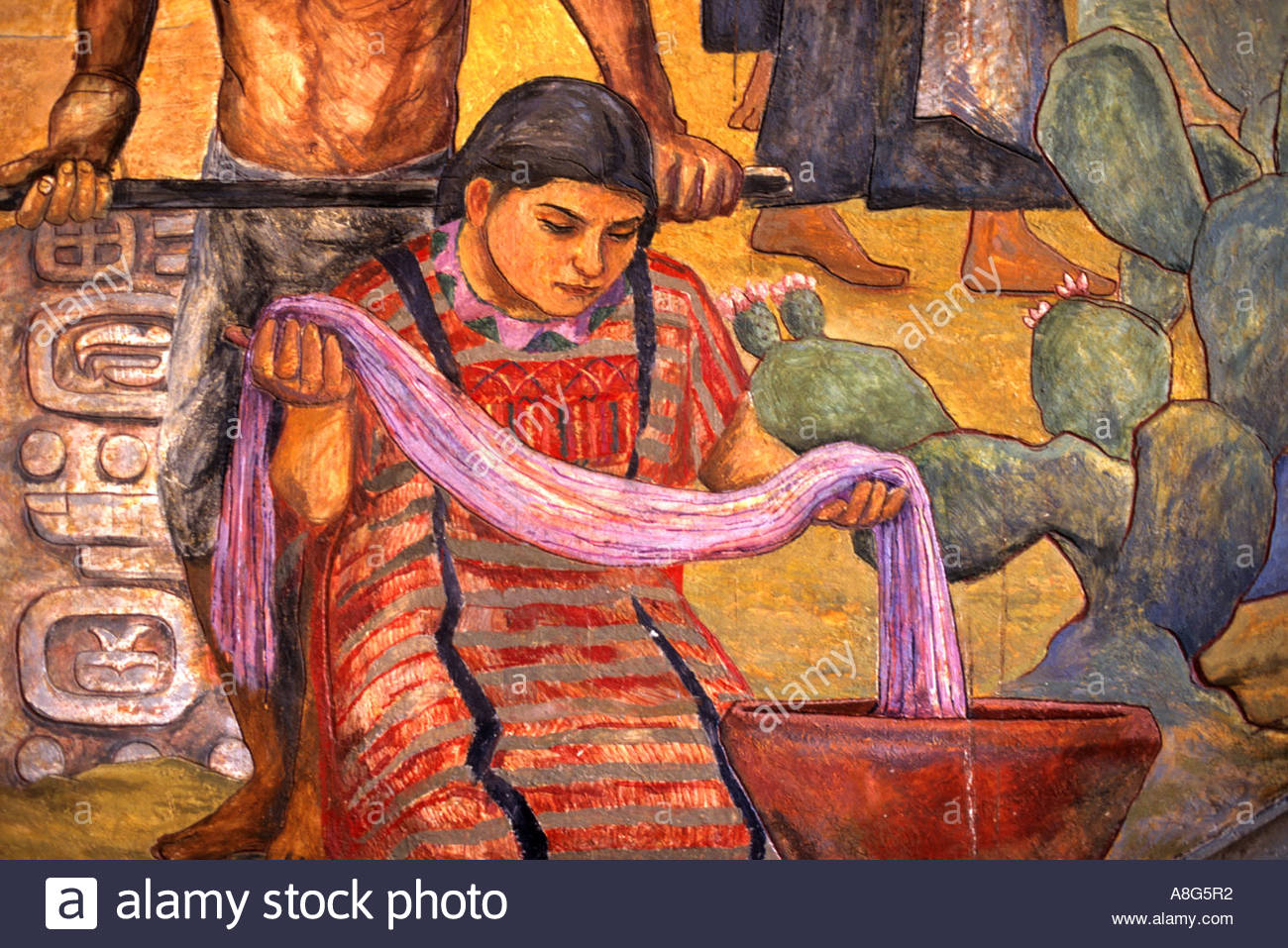 1300x957 History Of Oaxaca Story Of Mexico Indian Way Of Life Stock Photos - Garcia Indian Painting