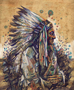 245x300 Indian Chief Paintings Fine Art America - Garcia Indian Painting
