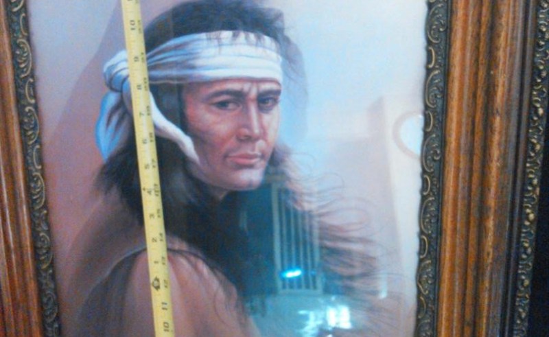 800x491 Z Garcia Native American Indian Print Signed Sweet Frame Framed - Garcia Indian Painting