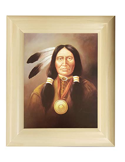 425x550 Native American Indian By Z. Garcia 8x10 Art Print - Garcia Indian Painting