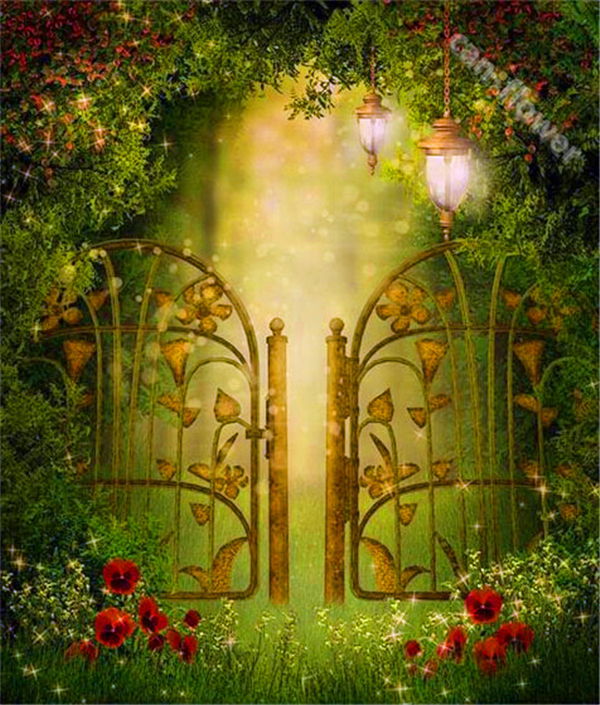 Garden Gate Painting at PaintingValley.com | Explore collection of ...