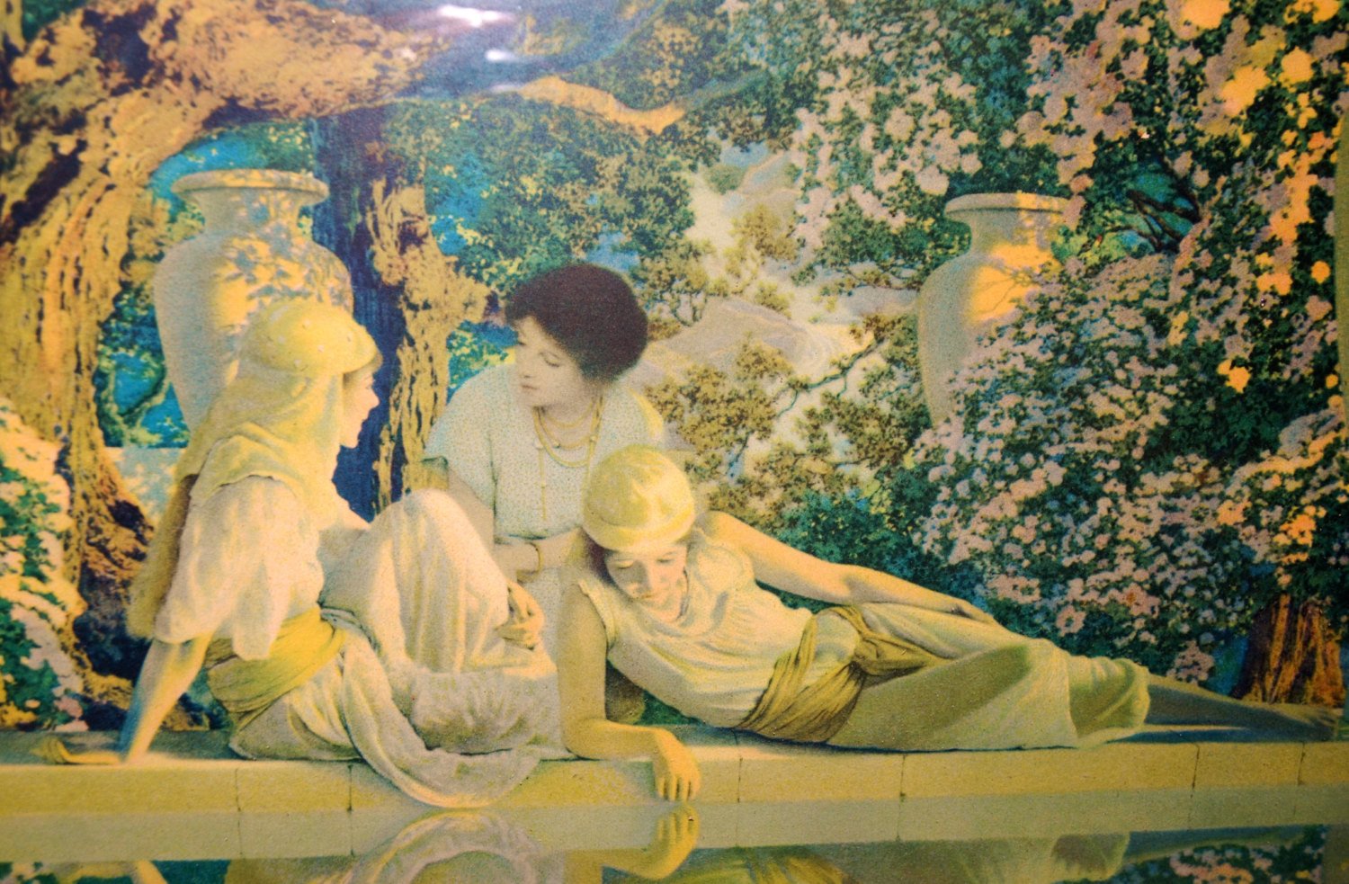 1500x983 Maxfield Parrish Garden Of Allah Lithograph Print - Garden Of Allah Painting