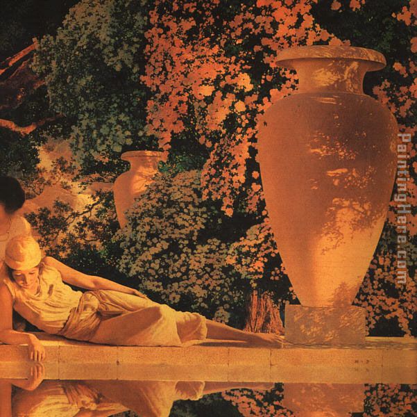601x600 Maxfield Parrish The Garden Of Allah [Detail] Painting Anysize 50% Off - Garden Of Allah Painting